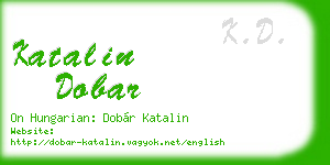 katalin dobar business card