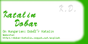 katalin dobar business card